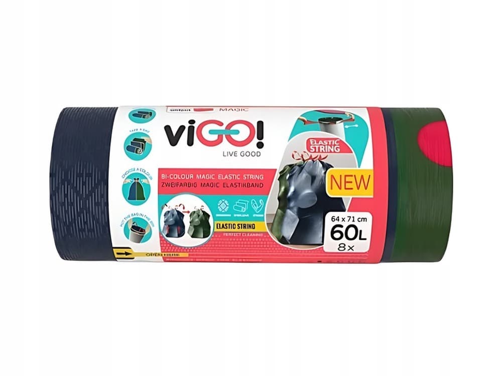 viGO! Worki LD czarne z uszami 240 l 10 szt.