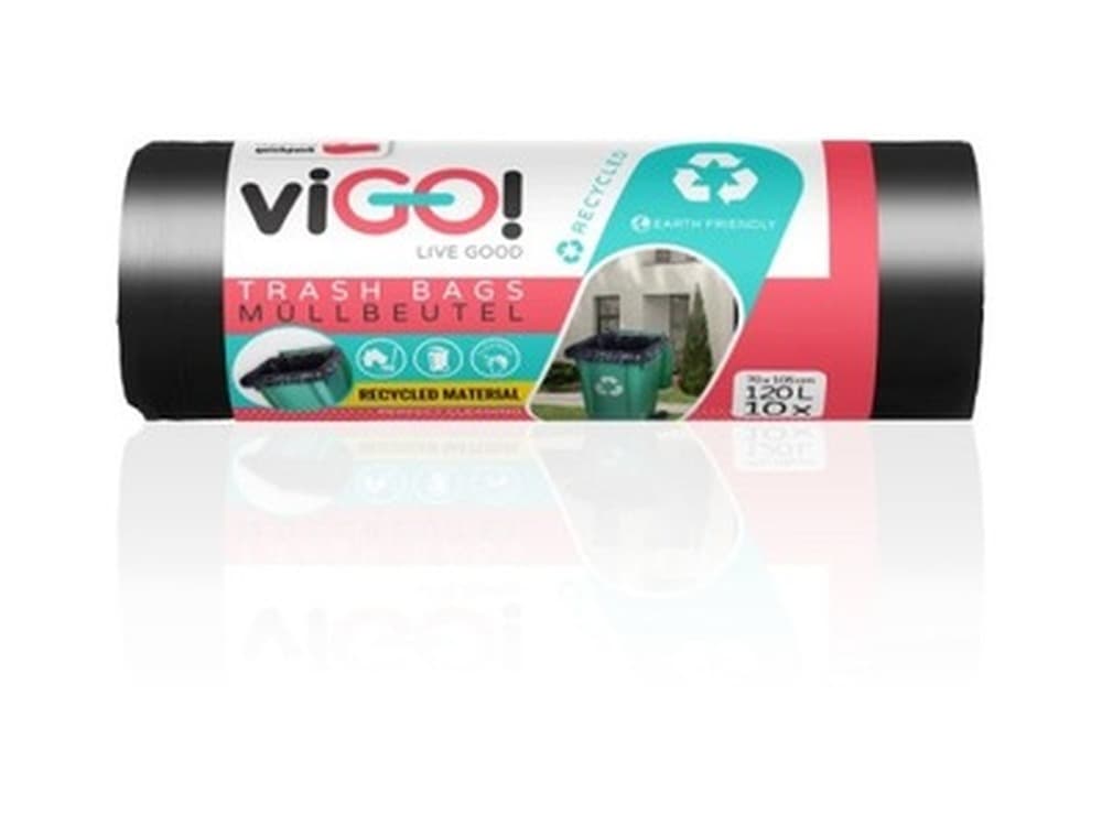 viGO! Worki LD niebieskie z uszami, extra mocne, 120L, 10szt.