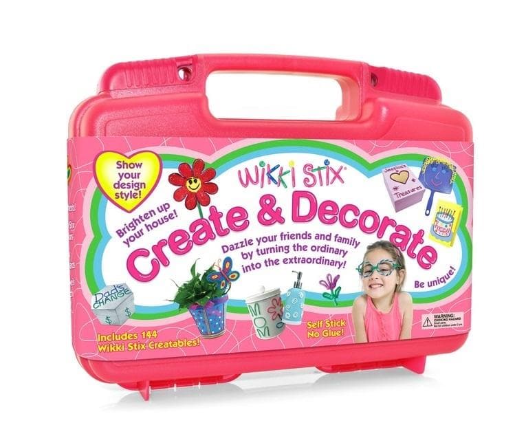 Woskowe sznureczki Wikki Stix Różowa walizka XL 144 sztuk