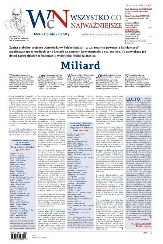Wszystko, co Najważniejsze nr 23 - pismo idei i opinii