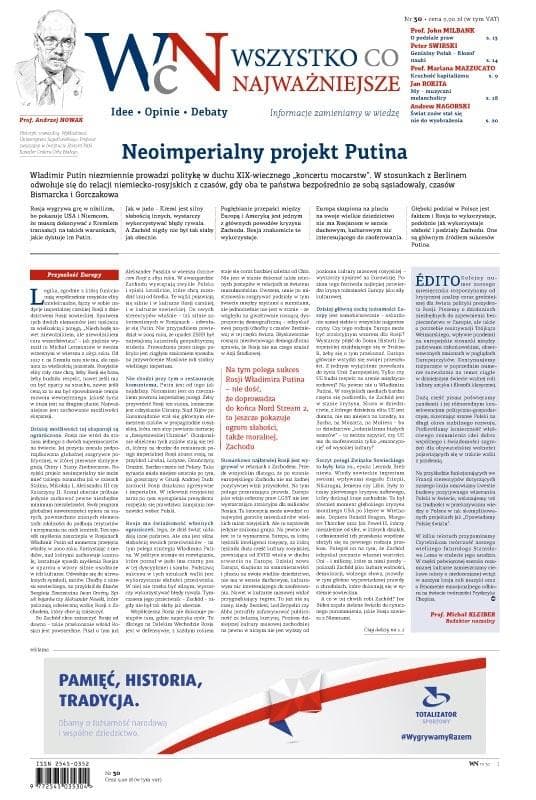 Wszystko, co Najważniejsze nr 30 - pismo idei i opinii