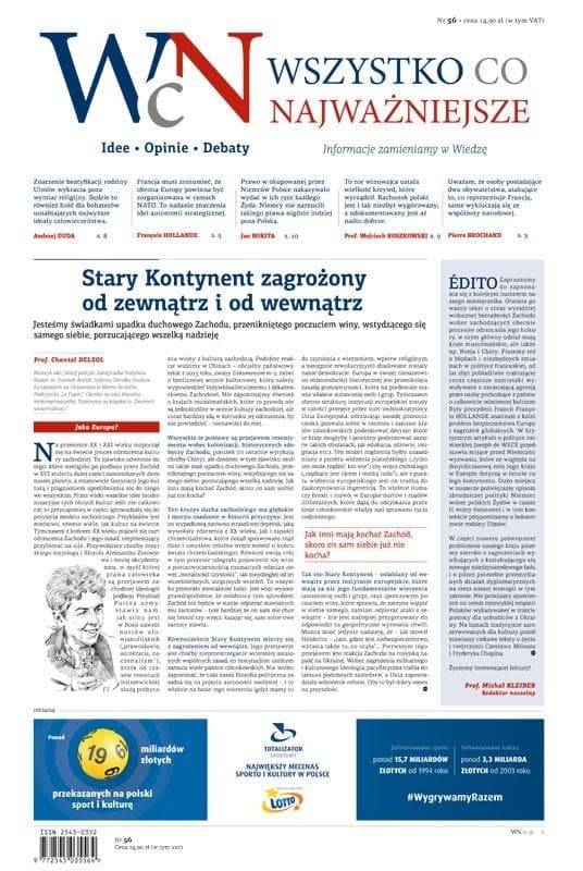Wszystko, co Najważniejsze nr 56 - pismo idei i opinii