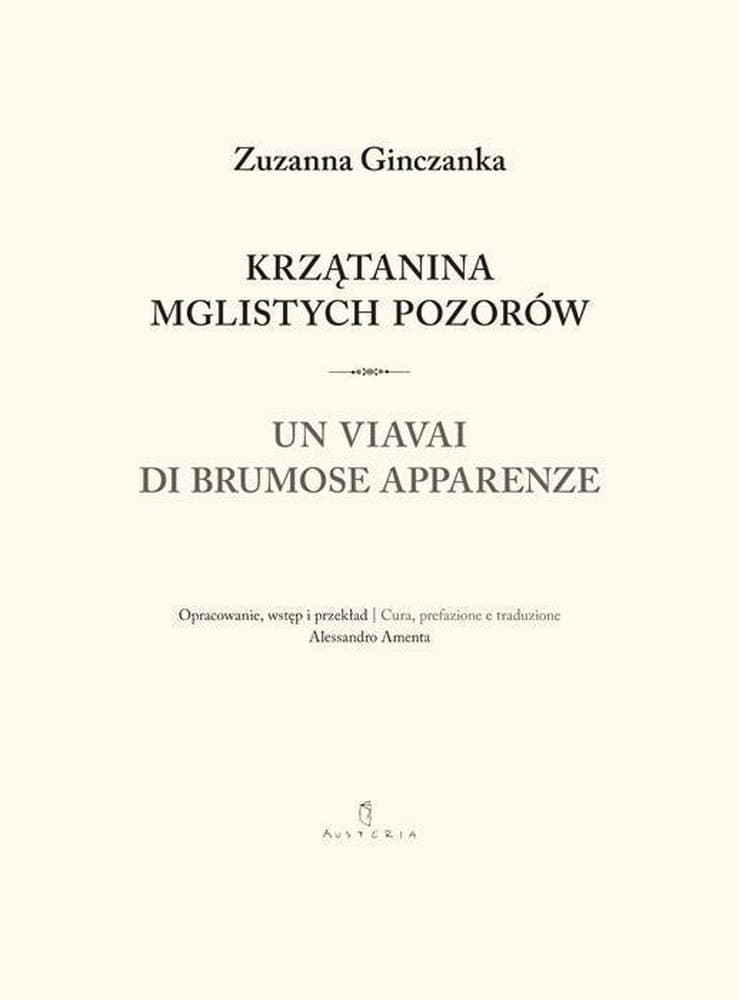 Wybór wierszy Zuzanny Ginczanki Krzątanina mglistych pozorów