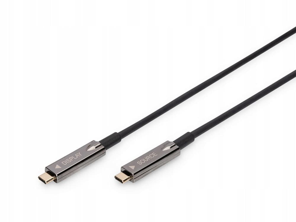 Wyposaż Aktywny kabel optyczny USB-C 5m, PD 60W, 4K/60Hz, 10Gbps