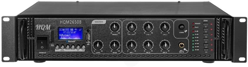Wzmacniacz audio 650W z radiem FM, MP3 i Bluetooth