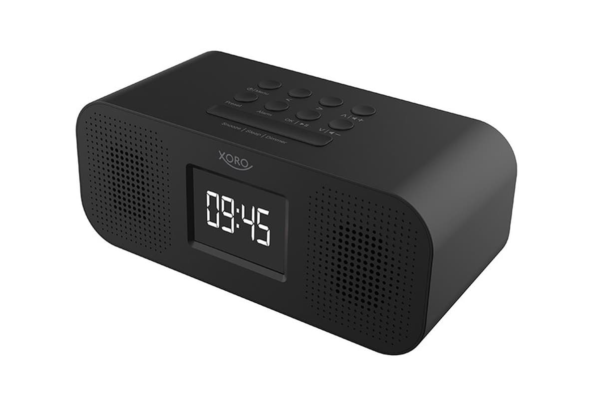 Xoro Radiobudzik Bluetooth Kolorowy Wyświetlacz Stereo Głośniki