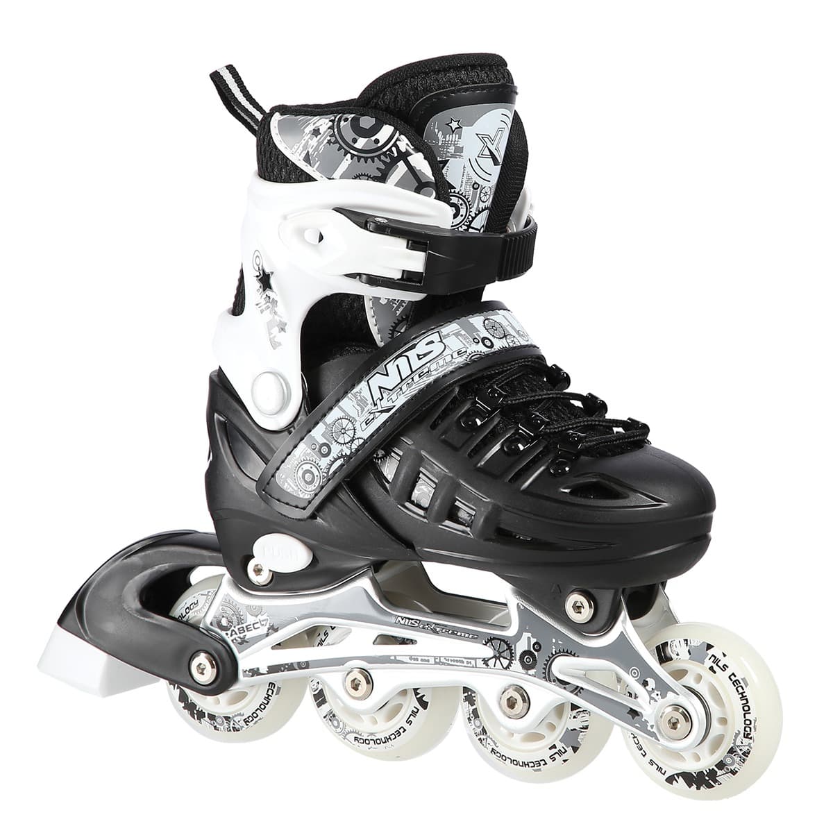 Łyżworolki 4w1 Nils Extreme NH10905 czarne rozmiar M (35-38)