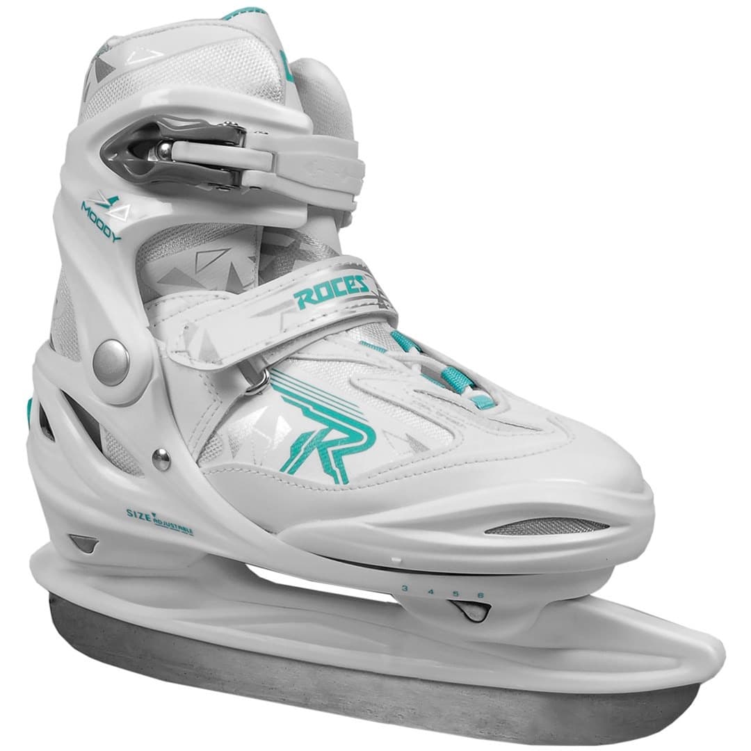Łyżwy figurowe dla dzieci Roces Moody Ice 3.0 Girl biało-miętowe rozmiar 30-35