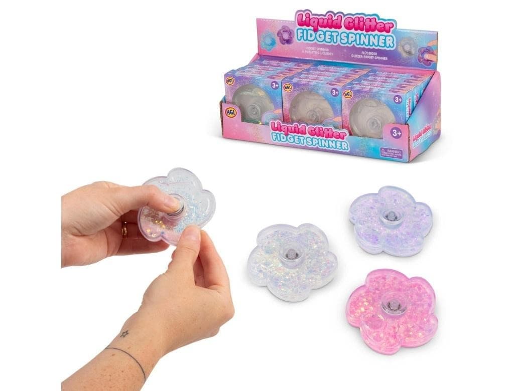 Zabawka Antystresowa Fidget Spinner z brokatem One for Fun