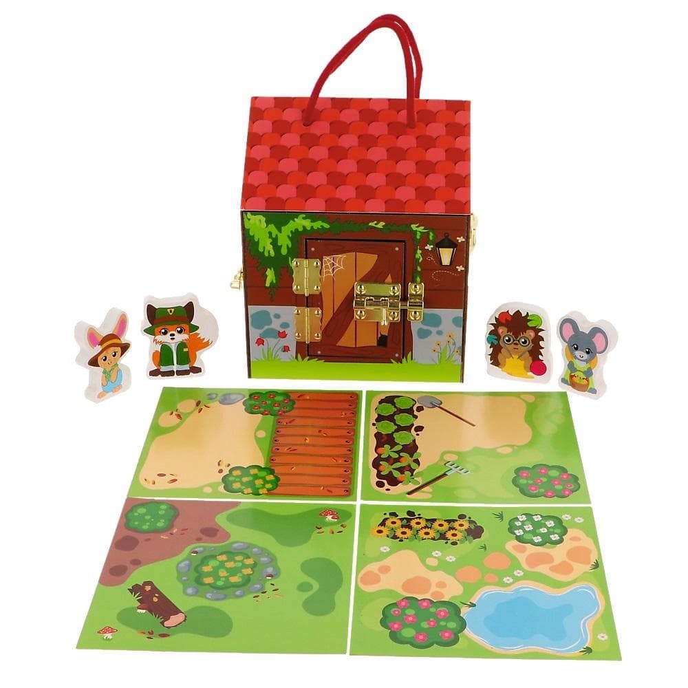 Drewniana zabawka edukacyjna Zamek Tiny Tails Trefl