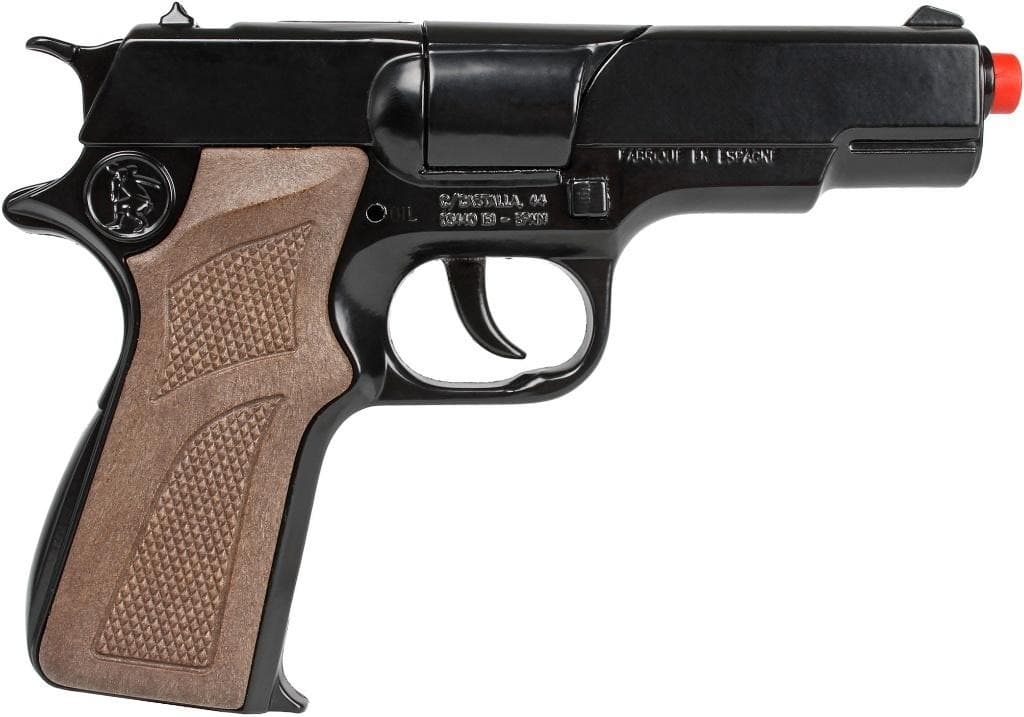Zabawka pistolet policyjny metalowy - 8 naboi