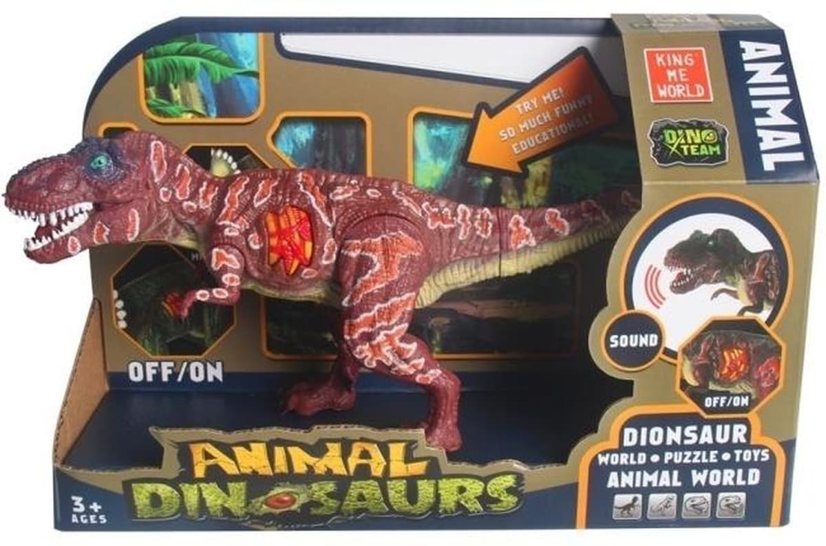 Zabawka tyranozaur ze światłem i dźwiękiem