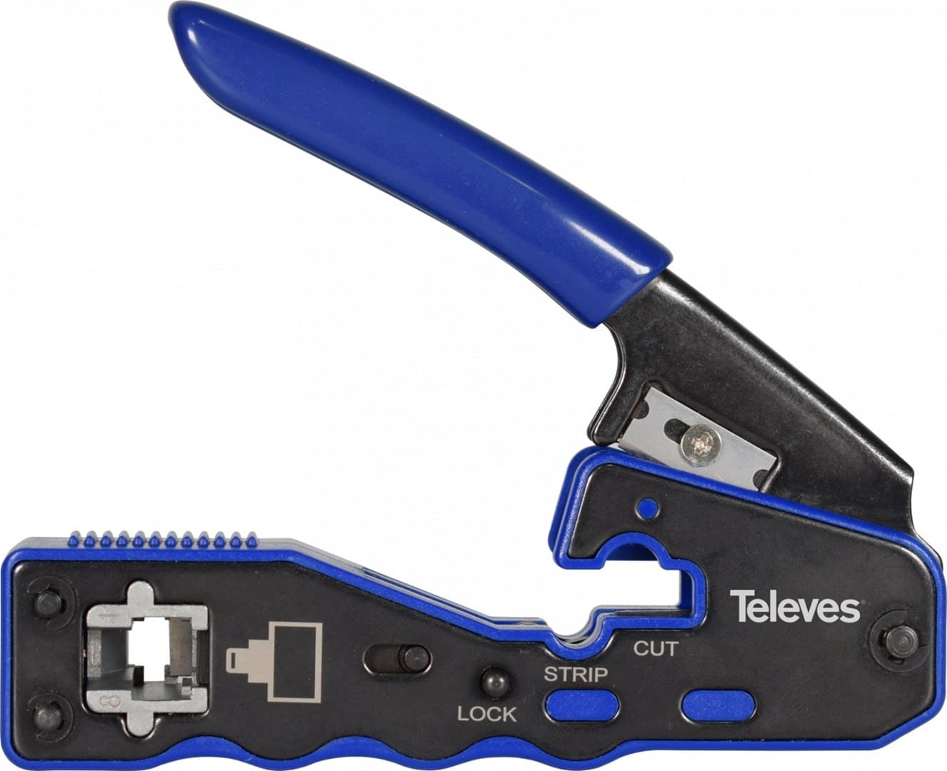 Zaciskarka do złączy RJ45 Televes 209802 z automatycznym cięciem
