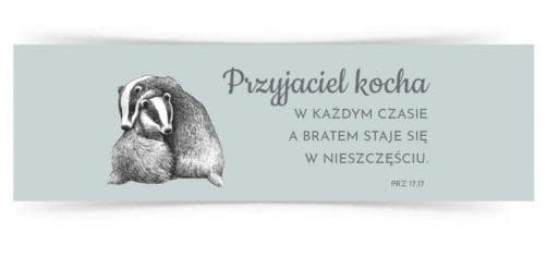 Podstawka korkowa z tekstem biblijnym Bóg Cię kocha 9,5 x