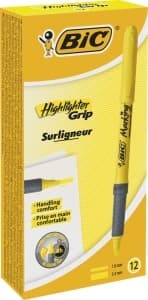 Zakreślacz High Bic różowy - 12 sztuk