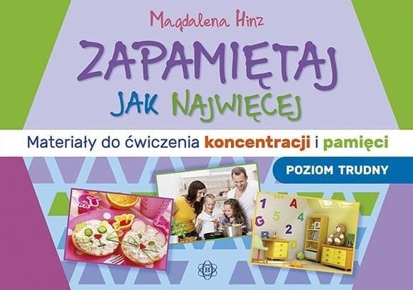 Ćwiczenia koncentracji i pamięci - Materiały poziom trudny