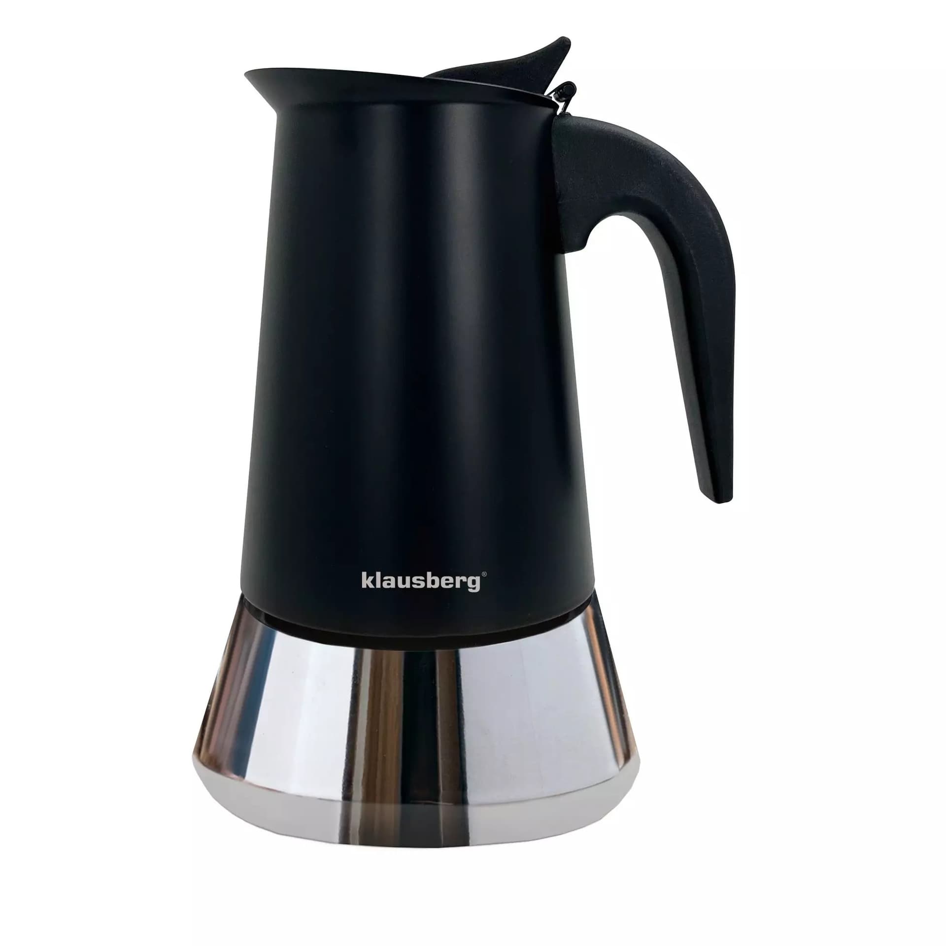 Zaparzacz do kawy espresso, stal nierdzewna, 9 filiżanek, czarna/srebrna, Klausberg, KB-7846