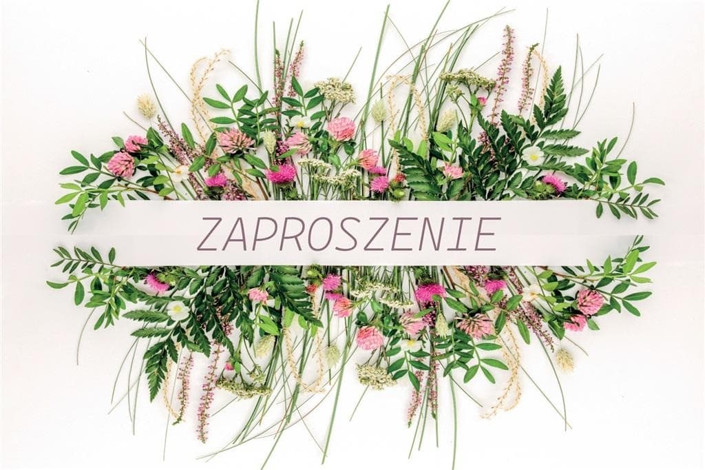 Zaproszenia Uniwersalne z Kopertami (10 sztuk)