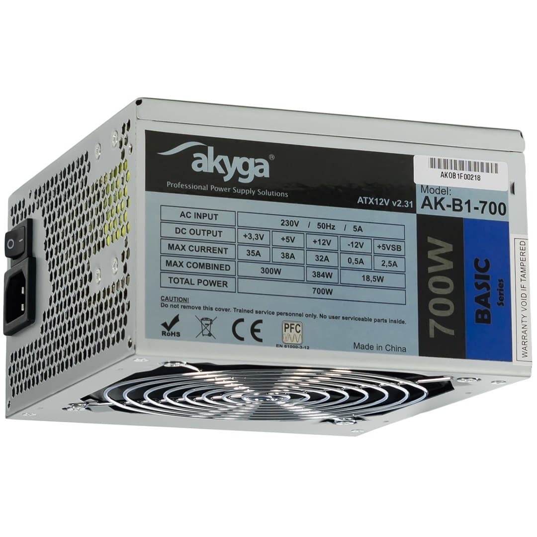 Zasilacz komputerowy Akyga 700 W ATX pasywny