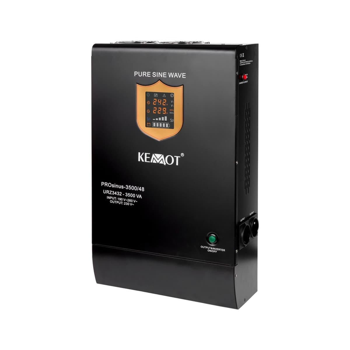 Zasilacz awaryjny KEMOT PROsinus-3500/48 3500VA/2400W - naścienny