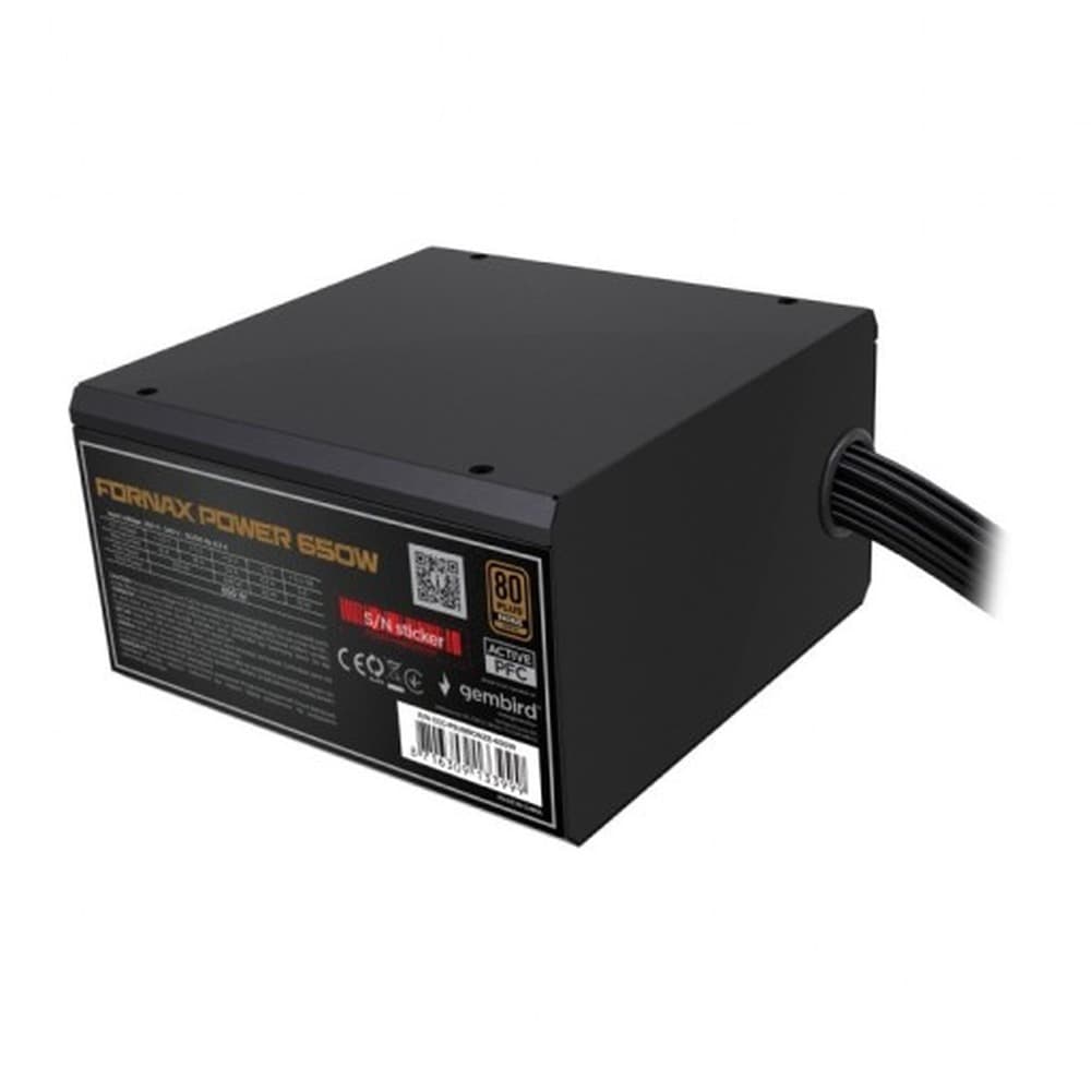 Zasilacz komputerowy Gembird Fornax Power 650W 80+ Bronze ATX