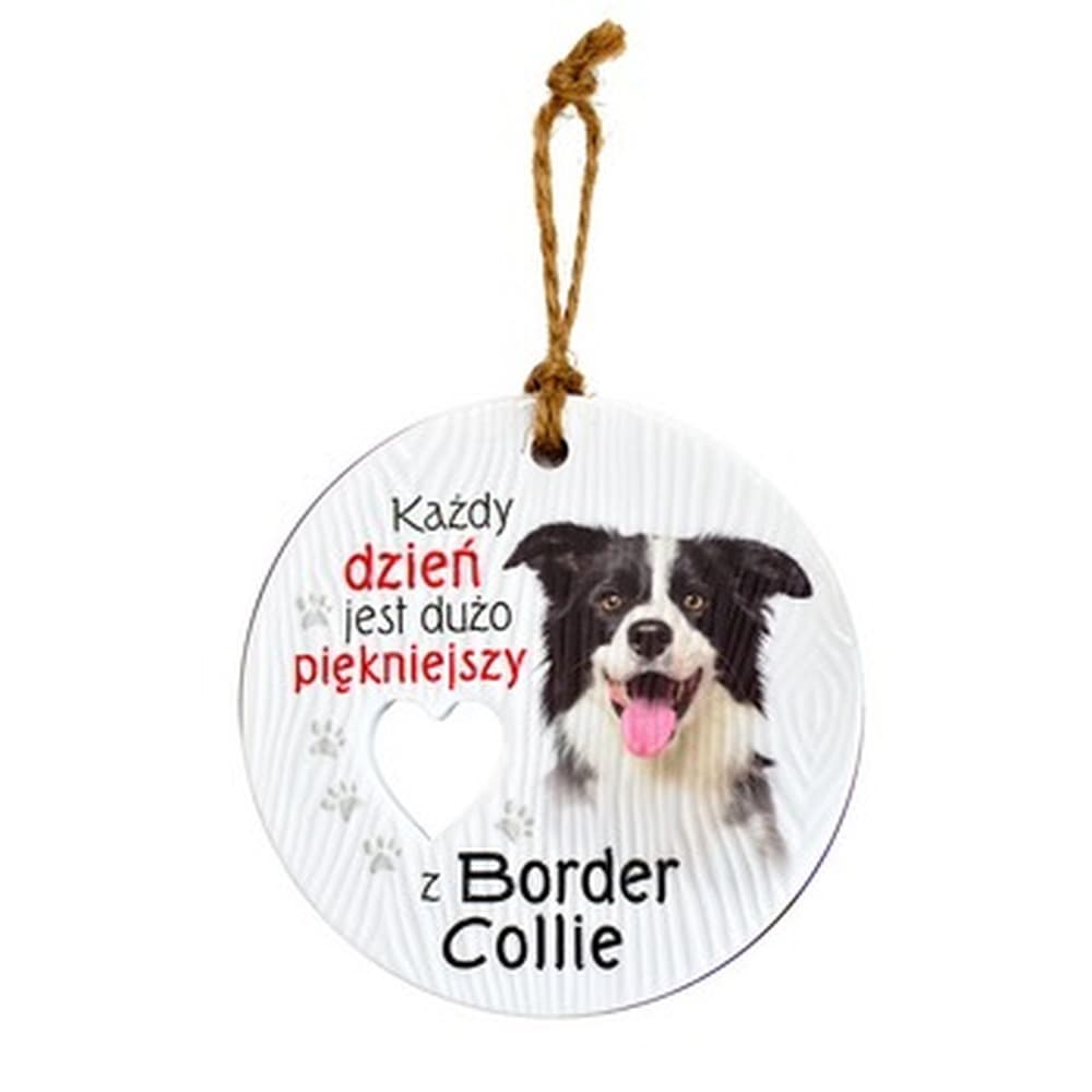 Zawieszka ceramiczna Border Collie 11 cm