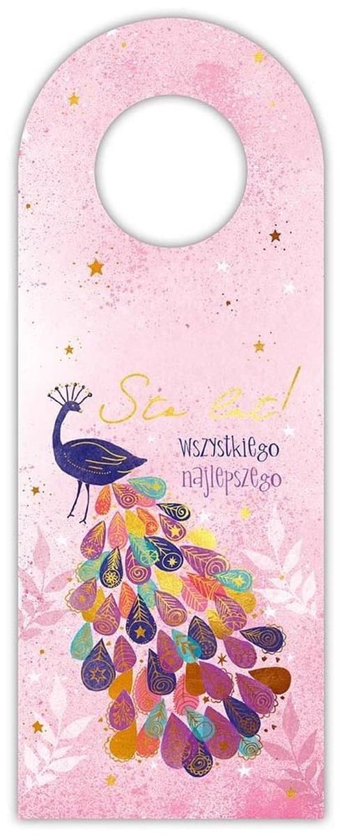 Zawieszka na butelkę Paw Dekoracja