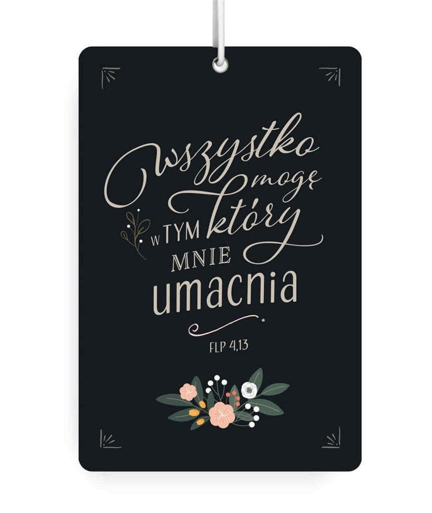 Szaron Zawieszka Zapachowa z tekstem - Do samochodu Ukochałem Cię