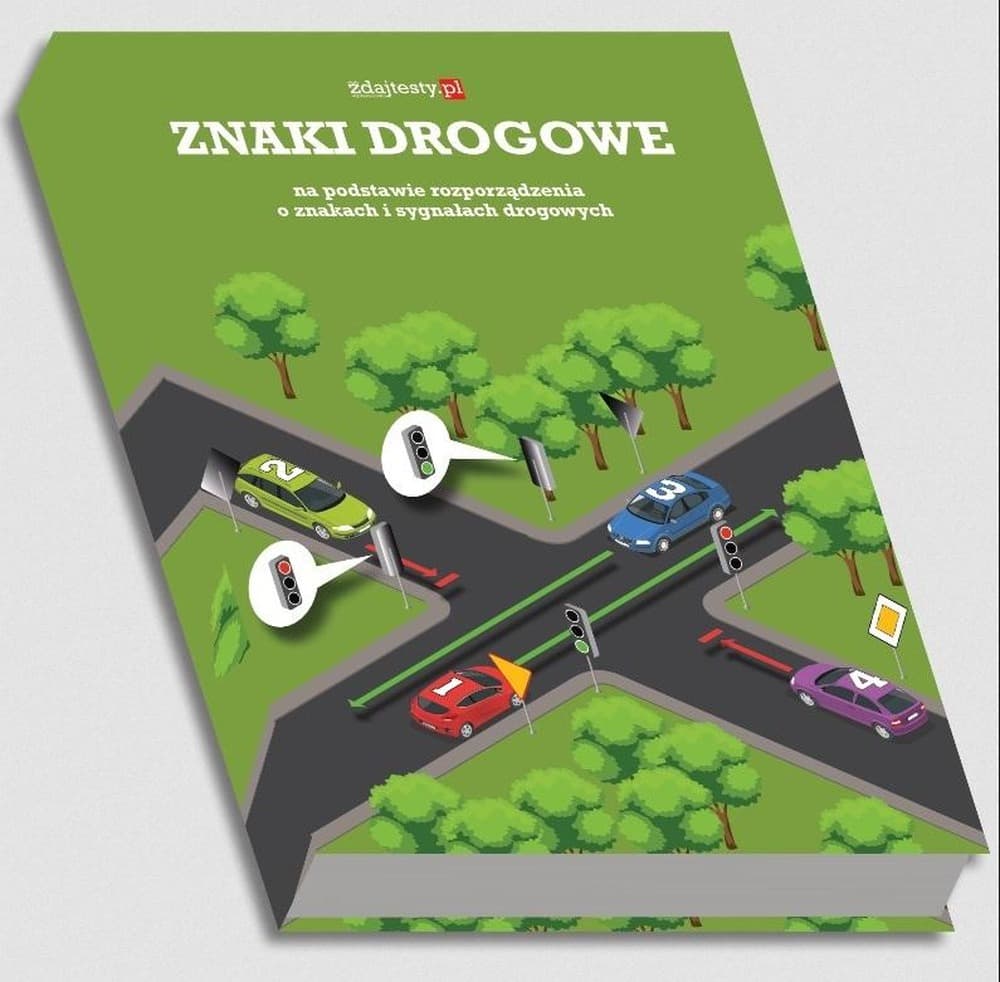 Zbiór znaków drogowych z opisem prawa jazdy