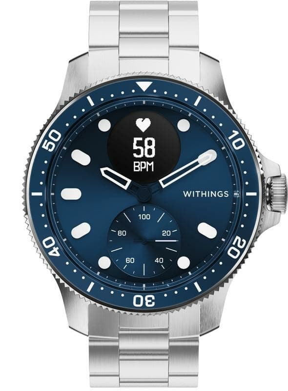 Zegarek Withings Scanwatch Nova - smartwatch, 42 mm, niebieski