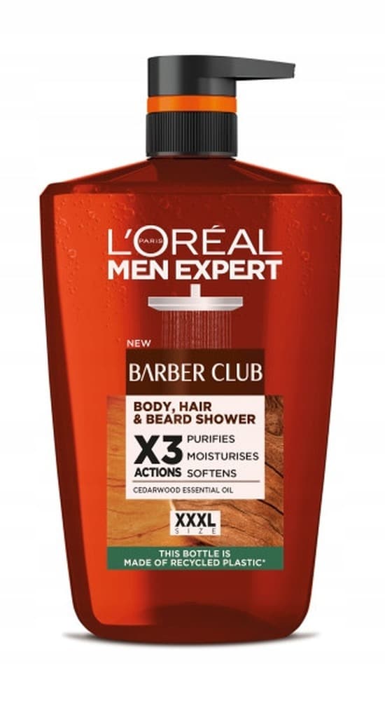 L'Oréal Men Expert Żel do brody i włosów Barber Club 1 l