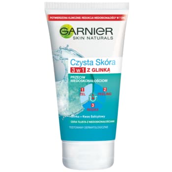 Żel do mycia twarzy Garnier Czysta Skóra 3w1 150 ml