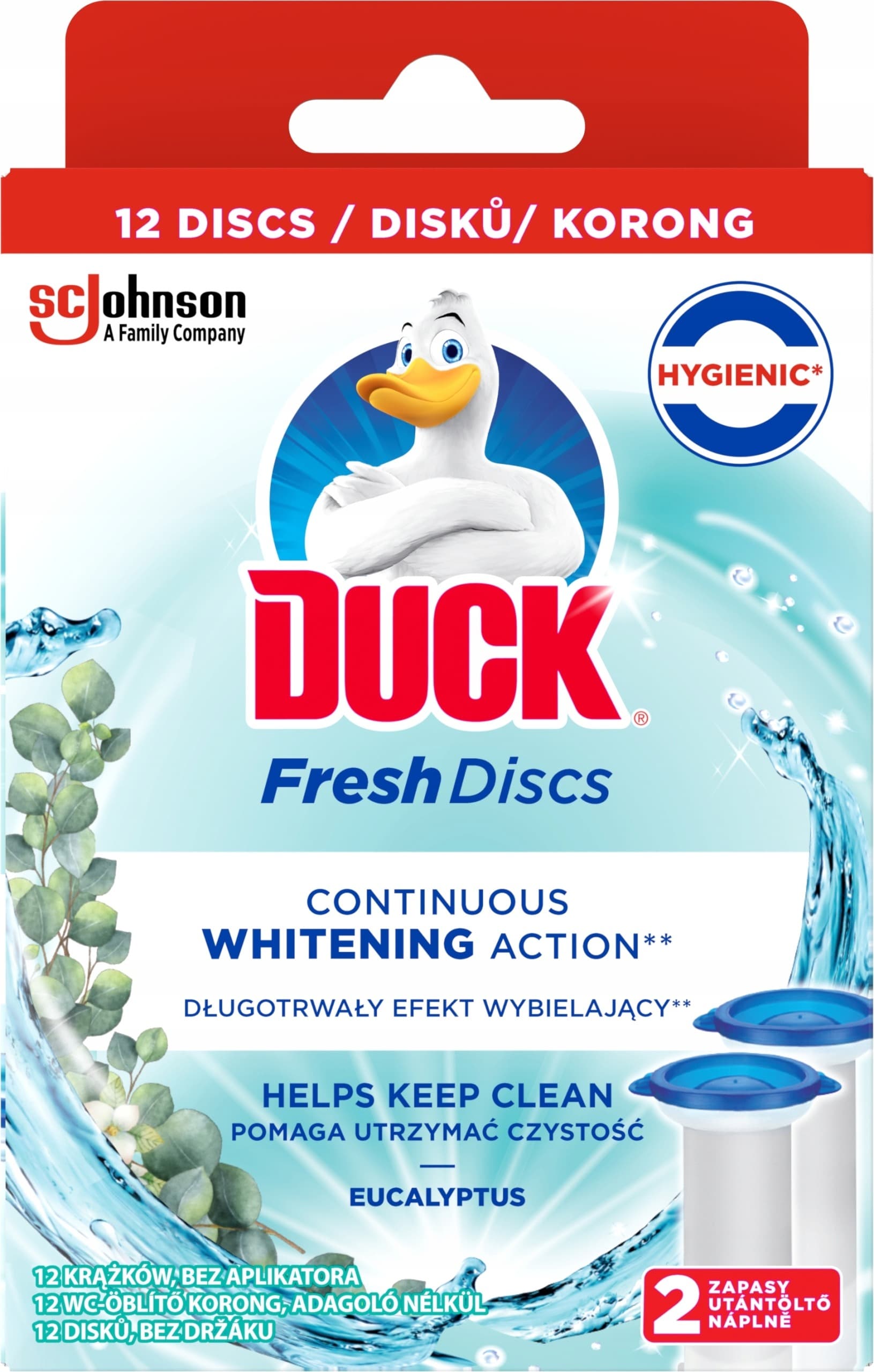 Żel do WC Duck Eukaliptus 2 x 36 ml