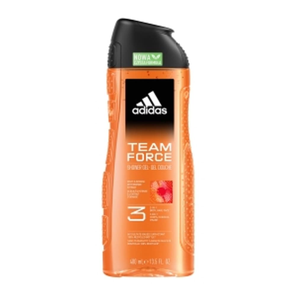 adidas Team Force żel pod prysznic 3 w 1 dla mężczyzn, 400 ml