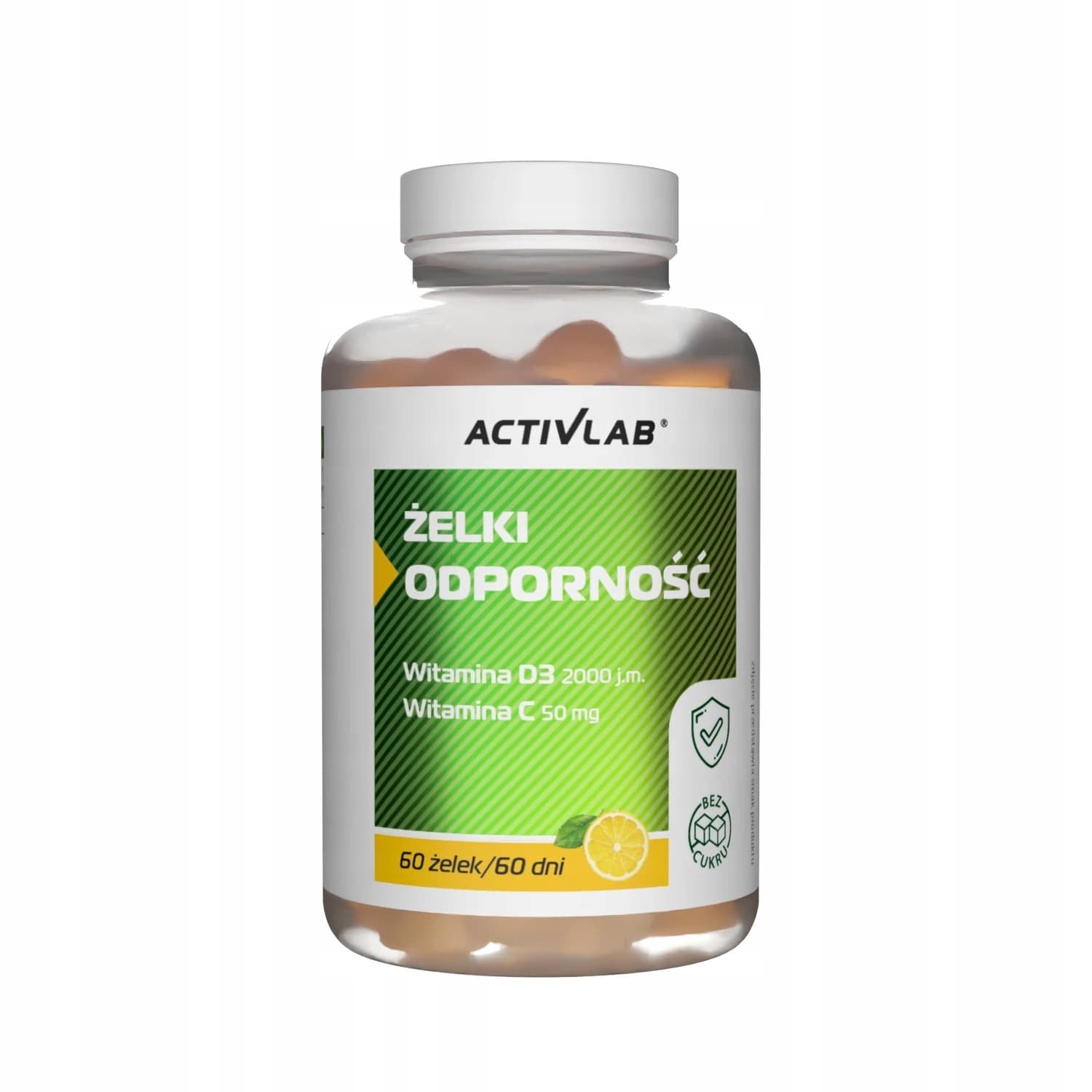 ACTIVLAB Żelki Odporność Smak cytrynowy (słój 60 żelek) Suplement diety.