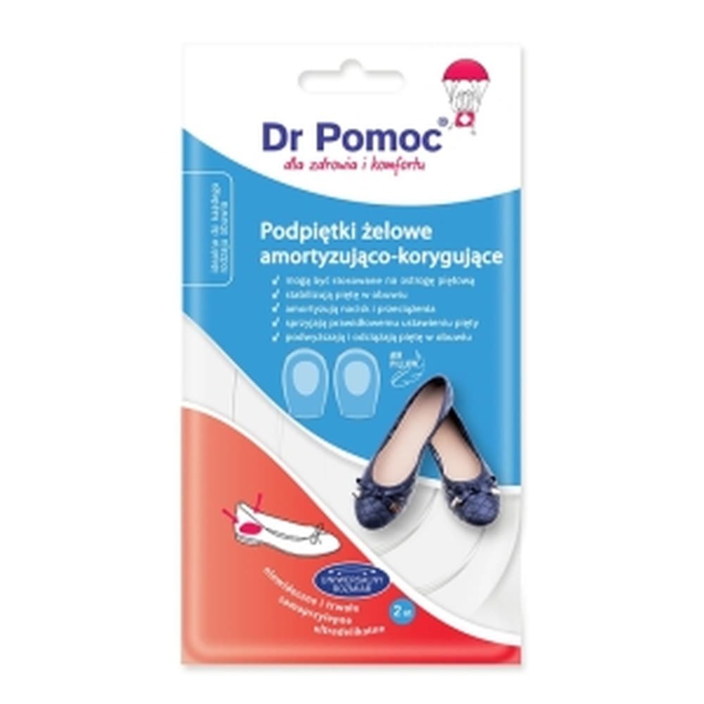 Podpiętki żelowe Dr. Pomoc amortyzująco-korygujące 2 sztuki