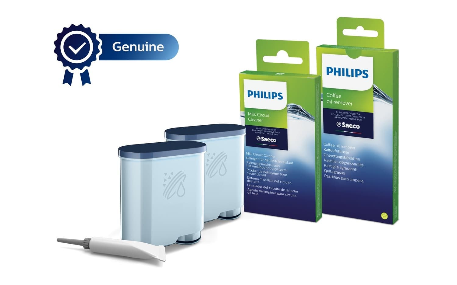 Philips Zestaw do Czyszczenia Ekspresów - 2 filtry, 6 saszetek, 6 tabletek i smar