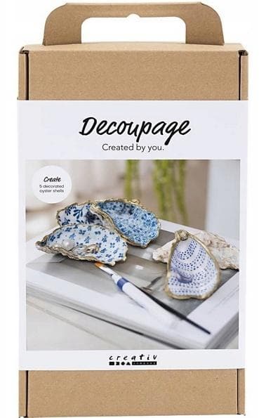 Zestaw do decoupage Muszle Ostryg Creative Company 5 sztuk