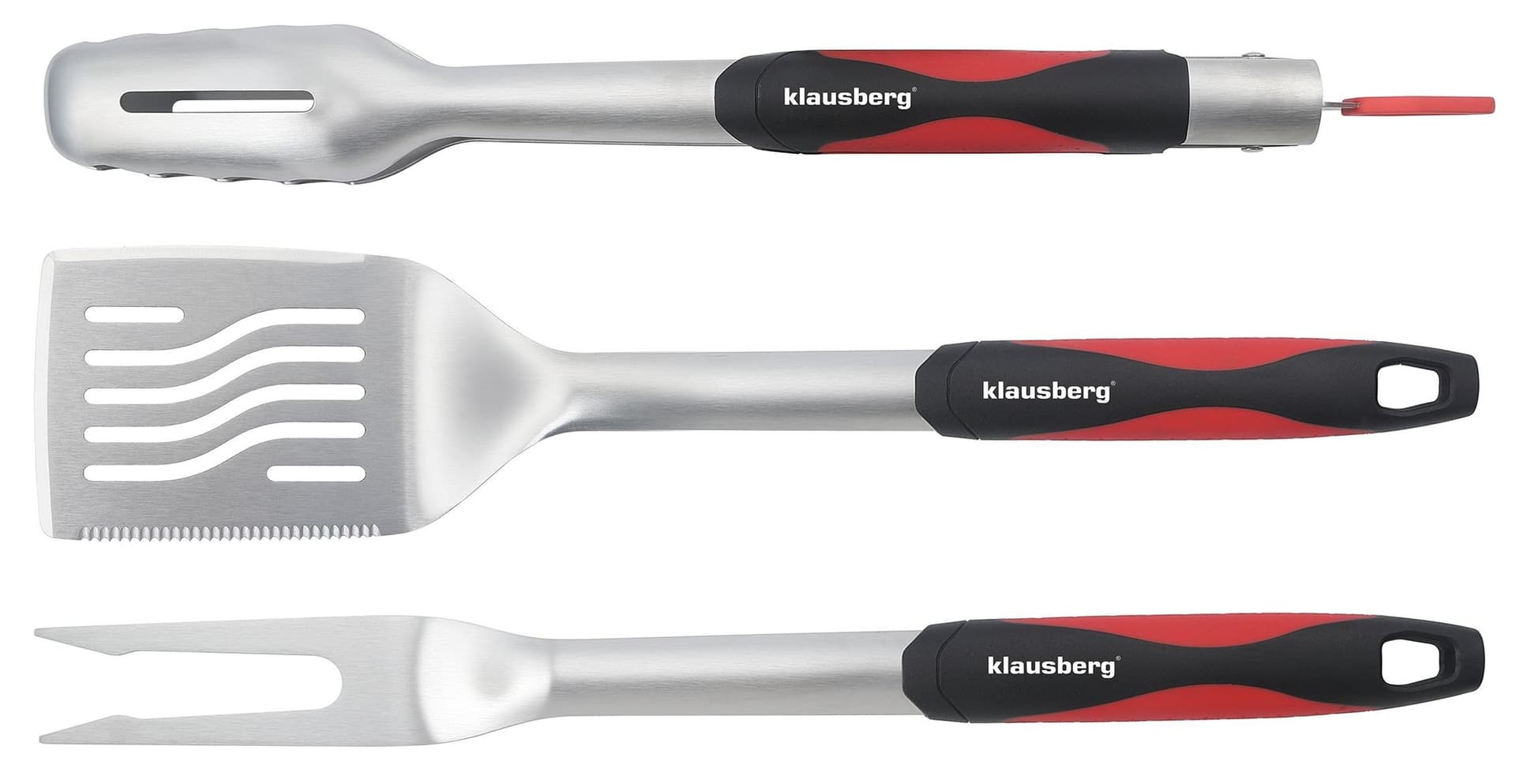 Zestaw do grillowania Klausberg 3 elementy stal nierdzewna
