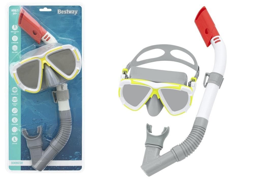 Zestaw do nurkowania Bestway 24053 maska i fajka szary