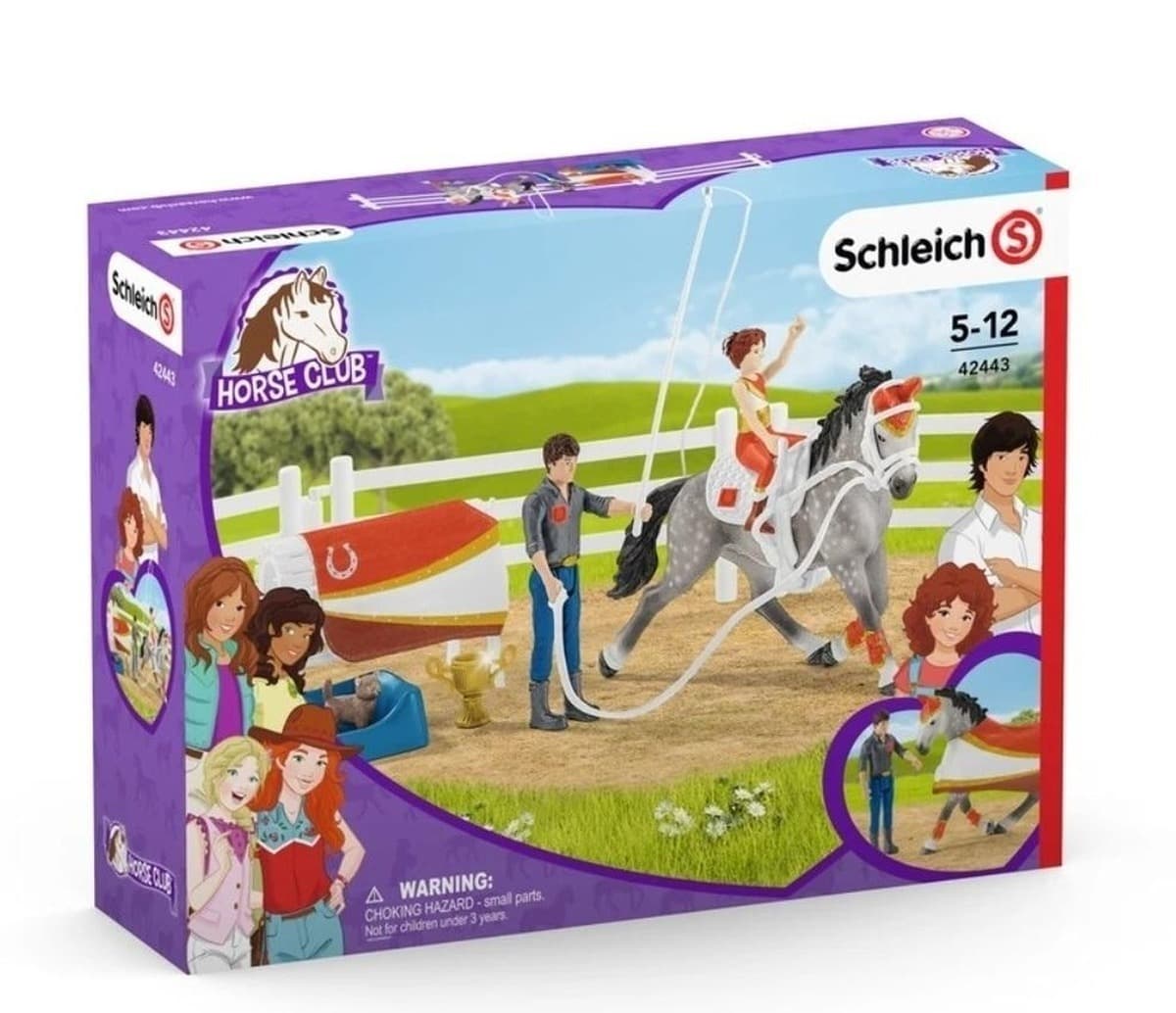 Zestaw do woltyżerki konnej Schleich Horse Club z figurką Mii