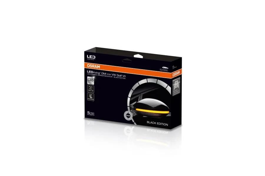 Zestaw dynamicznych lamp kierunkowskazu LED wersja BLACK do VW Golf VII i Touran II