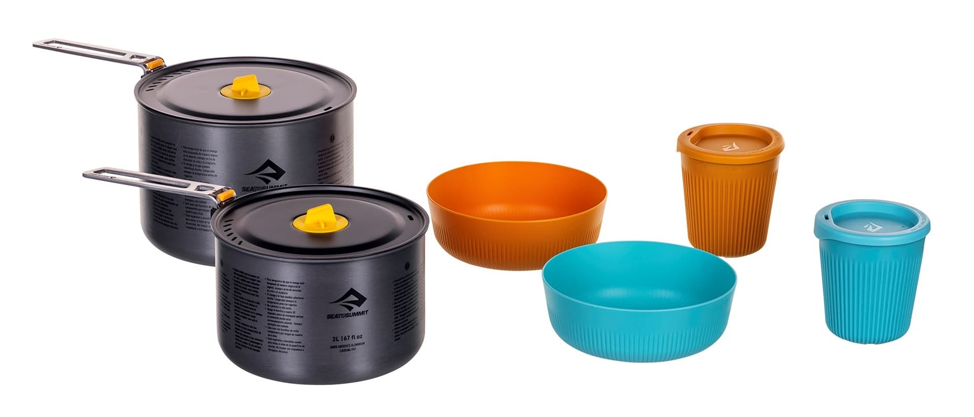 Zestaw garnków turystycznych SEA TO SUMMIT Frontier UL 2P 6 Piece