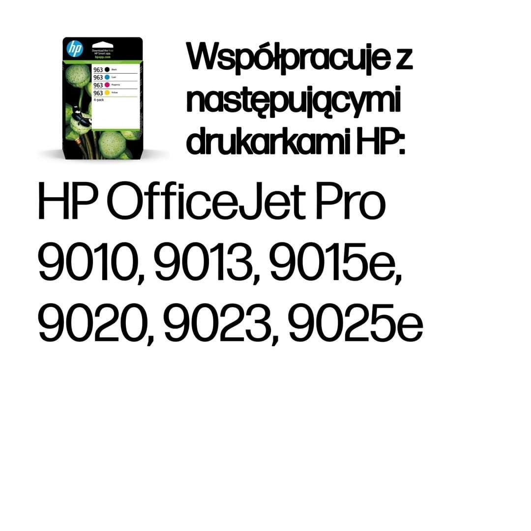 Zestaw HP wkładów atramentowych 963 CMYK