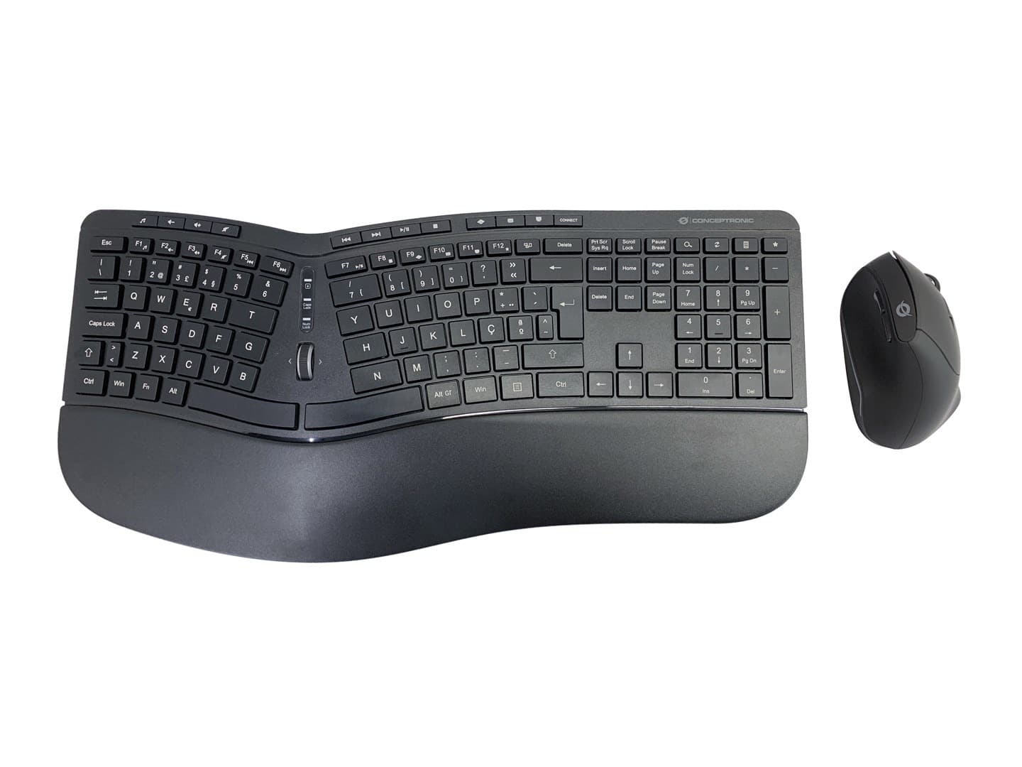 Zestaw klawiatury i myszy Conceptronic ORAZIO02PT RF Wireless, QWERTY, Portugalski, Czarny