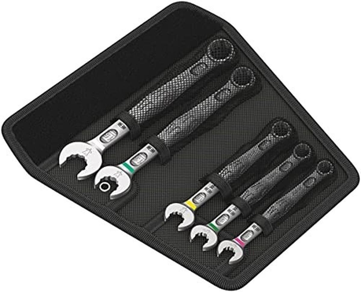 Zestaw kluczy płasko-oczkowych 5 sztuk 8-15 mm w walizce