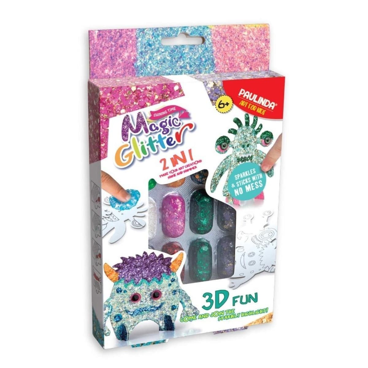Zestaw kreatywny Strigo Magic Glitter Stworek 3D