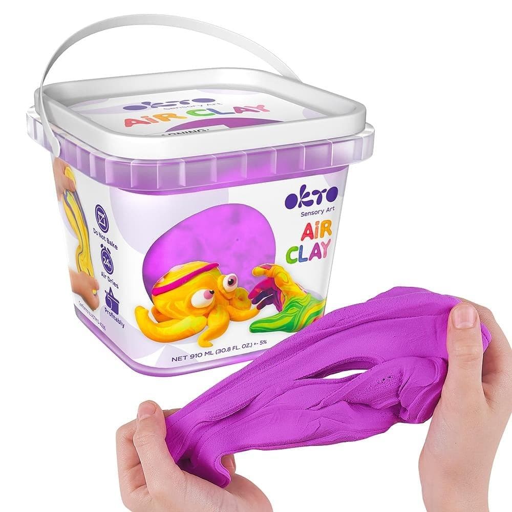 Zestaw kreatywny Lekka Ciastolina Fioletowa 910 ml
