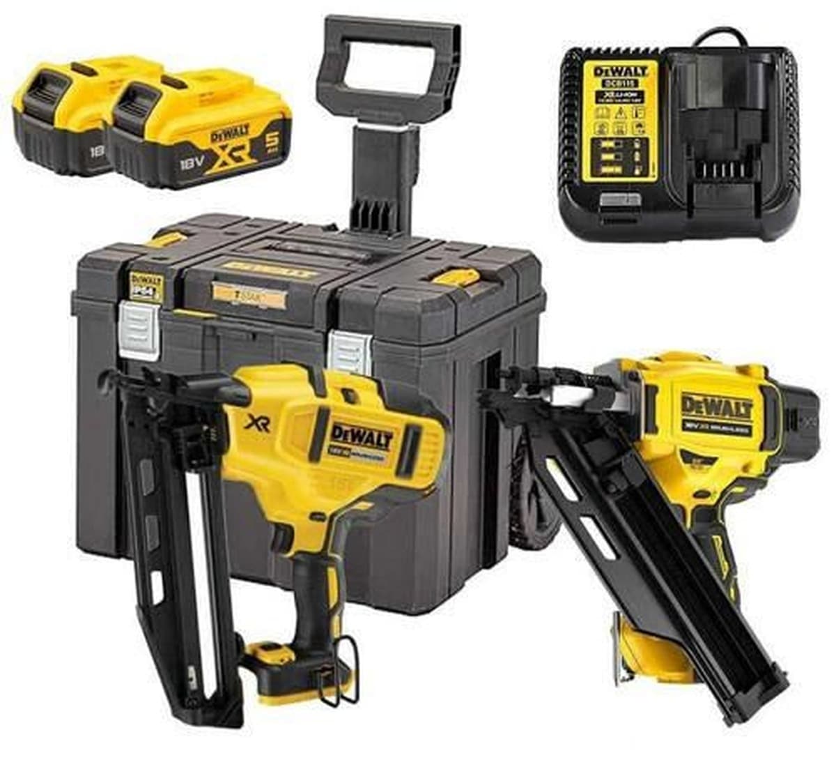 Zestaw narzędzi akumulatorowych DEWALT 18V DCK246P2 (DCN930 + DCN660) z 2 akumulatorami 5,0Ah w walizce TSTAK