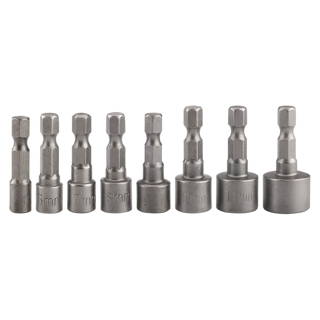 Zestaw nasadek do wkrętarki 5/6/7/8/9/10/11/13 mm Hex 8 sztuk